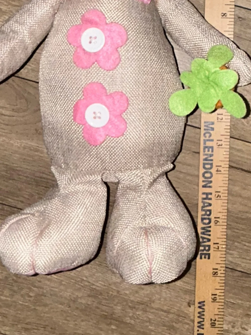 Easter Burlap Stuffed Bunny Rabbit Holding Carrot 18” Creative Design